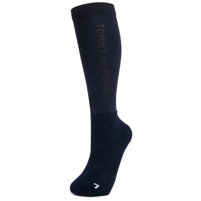 Tommy Hilfiger Women's Paris Long Winter Riding Socks - Desert Sky
